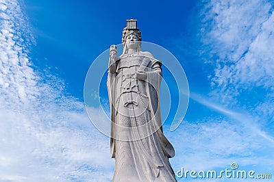 The statue of sea god, matsu Stock Photo