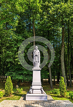 Statue of Sergius of Radonezh in Ryazan, Russia Stock Photo