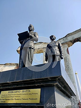 Statue of Soekarno-Hatta Editorial Stock Photo