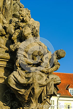 Statue of St. Ivo, Prague Stock Photo