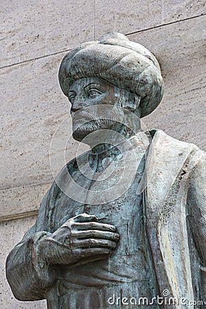 Statue of Suleiman the Magnificent, Edirnekapi, Istanbul Stock Photo