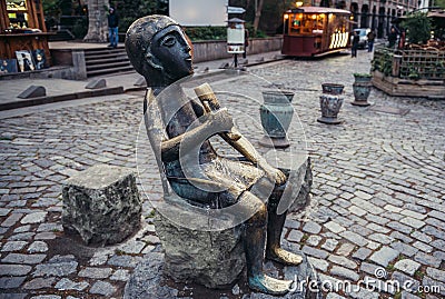 Statue in Tbilisi Editorial Stock Photo