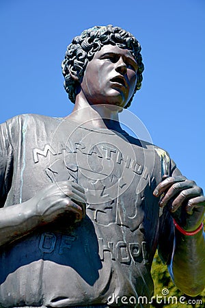 Statue of Terrance Stanley `Terry` Fox Editorial Stock Photo