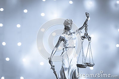 Statue of Themis goddess of justice Stock Photo