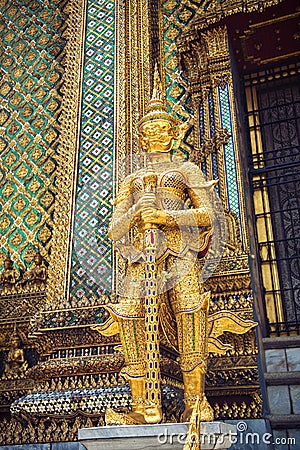 Statue of a Thotsakhirithon in the kings palace in Bangkok Stock Photo