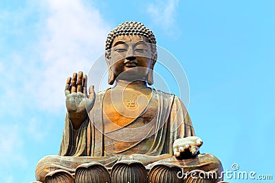 Statue of tian tan buddha, hong kong Stock Photo