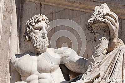 Statue of Tiberinus Stock Photo