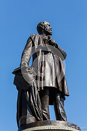 Statue to assassinated president James Garfield Stock Photo