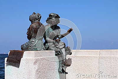 Statue in Trieste, Italy Stock Photo