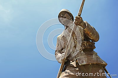 Statue of a Turkish Soldier, Canakkale, Turkey Editorial Stock Photo