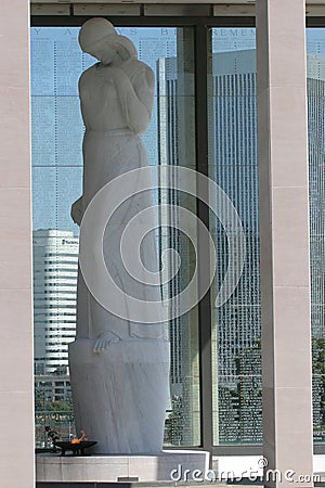 Virginia War Memorial Statue in Richmond, Virginia Editorial Stock Photo