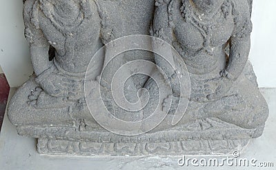 The Statue of Vishnu and Lakshmi Stock Photo