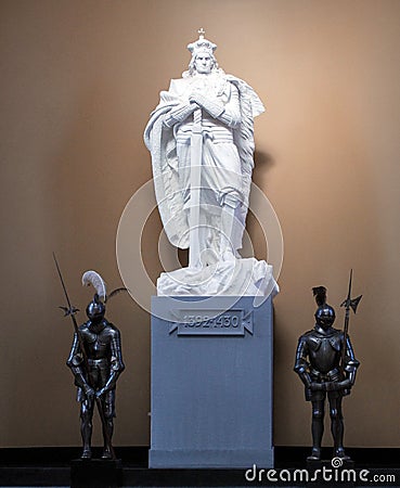 Statue of Vytautas Editorial Stock Photo