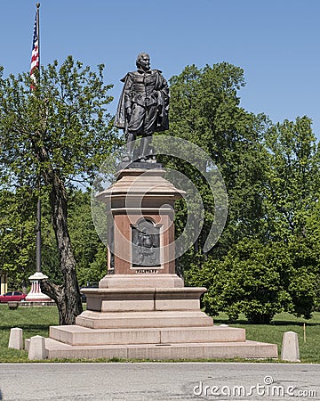 Statue of William Shakespeare in Tower Grove Park Stock Photo