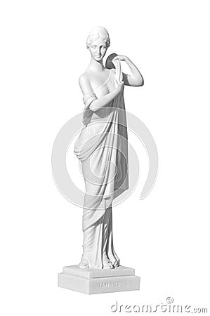 Statue woman on a white background Stock Photo