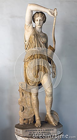 Statue of Wounded Amazon Stock Photo