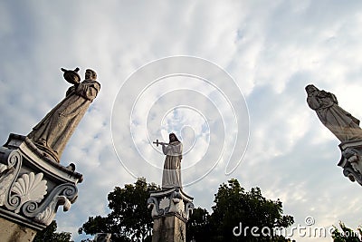 The statues at Basilica del Santo Nino, Cebu City, Philippines Editorial Stock Photo