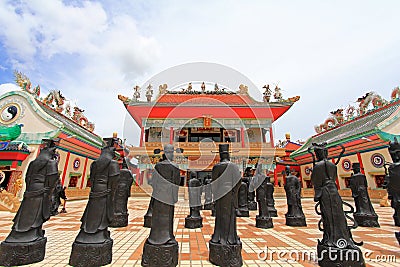 Statues of Chinese Shaolin monks Editorial Stock Photo
