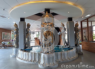 5 statues of deities in Hinduism Editorial Stock Photo