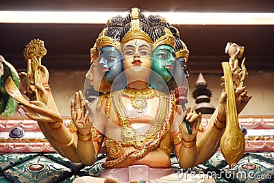 Statues of Hindu gods Stock Photo