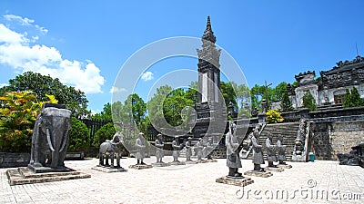 Statues Hue, Vietnam Stock Photo