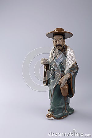 Statuette of the Chinese habitant Stock Photo