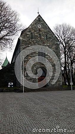 Stavanger Cathedral Editorial Stock Photo