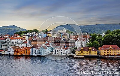 Stavanger, Norway, sea view of the city. Stock Photo