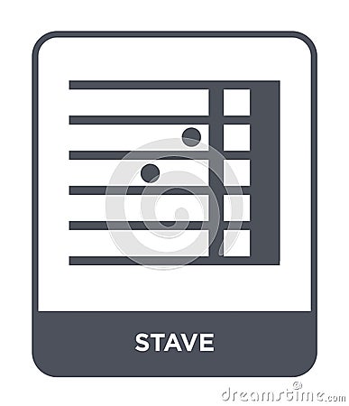 stave icon in trendy design style. stave icon isolated on white background. stave vector icon simple and modern flat symbol for Vector Illustration