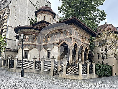 Stavropoleos Monastery - Bucharest Stock Photo