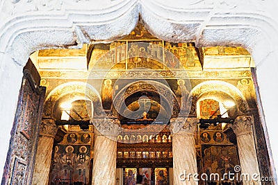 Stavropoleos Monastery Church, Central Bucharest, Romania Stock Photo
