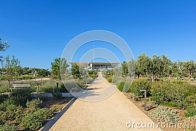 Stavros Niarchos Foundation Cultural Center SNFCC in Athens Editorial Stock Photo