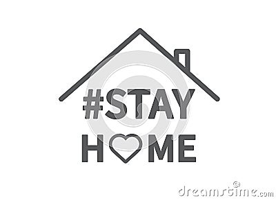 Stay home. Quarantine to prevent coronovirus infection. Home Quarantine. Vector Vector Illustration