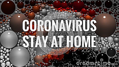 Stay At Home Coronavirus Covid Alert Stock Photo