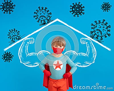 Stay home and social isolation concept Stock Photo