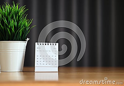 Stay Organized and Productive with a July 2023 Calendar - Plan Your Success Stock Photo