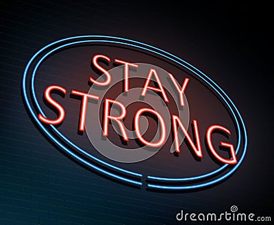 Stay strong concept. Stock Photo