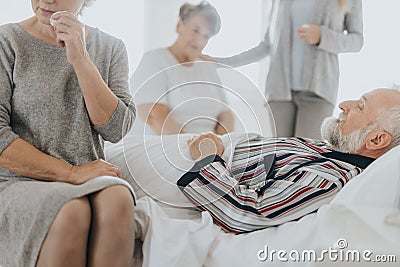 Staying awake by father Stock Photo