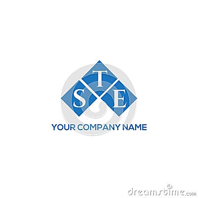 STE letter logo design on white background. STE creative initials letter logo concept. STE letter design Vector Illustration