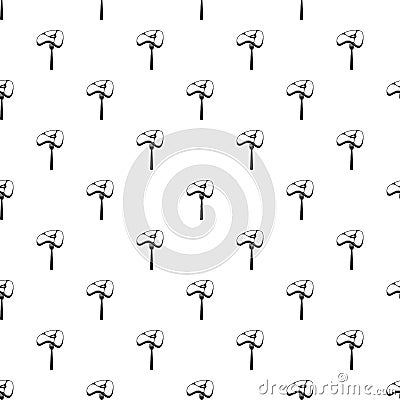 Steak on fork pattern, simple style Vector Illustration