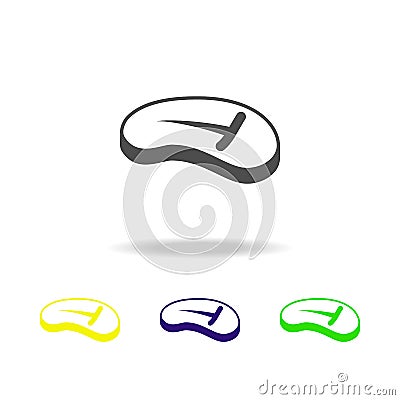 steak illustration. Element of meat product multicolored icons for mobile concept and web apps. Isolated steak multicolored icons Cartoon Illustration