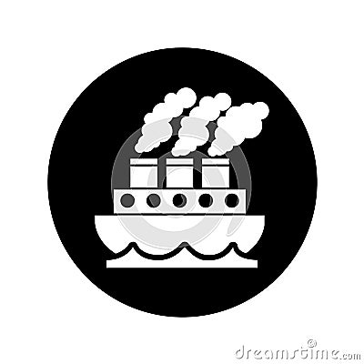 Steam boat isolated icon Vector Illustration