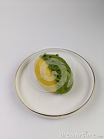 steam bun or pau in a durian shaped Stock Photo