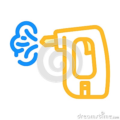 steam cleaner home accessory color icon vector illustration Vector Illustration