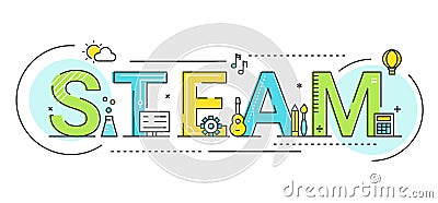 Steam Education Approach Concept Vector Illustration Vector Illustration