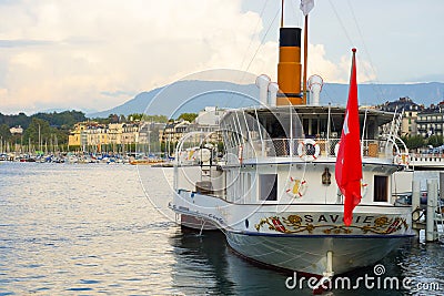 Steam engine ship Editorial Stock Photo