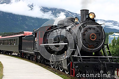 Steam engine train Stock Photo