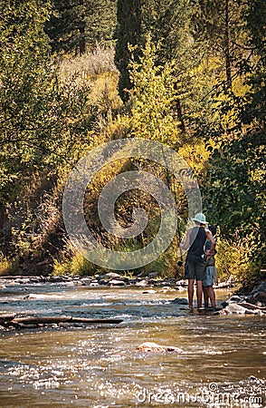 Steam: Herman Gulch Trail, Colorado Editorial Stock Photo