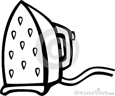 steam iron vector illustration Vector Illustration