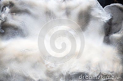 Steam leak mysterious fume white smoke flow Stock Photo